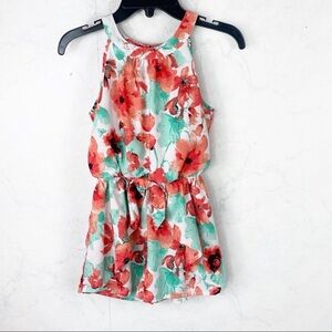 [My Michelle] Girls Sleeveless Floral Romper